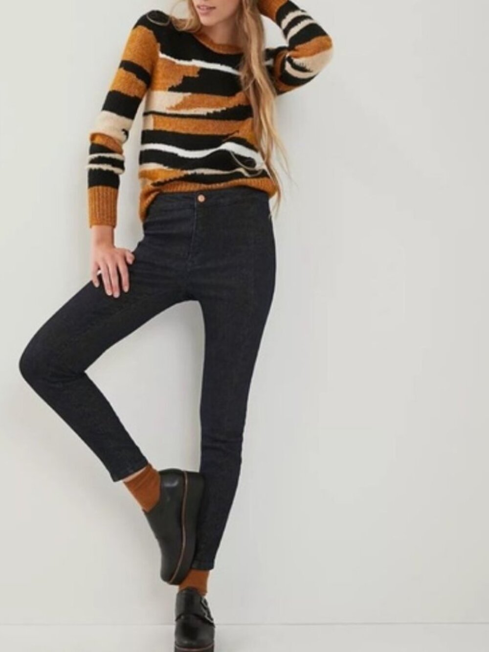 Anthropologie Shimmer High-Rise Denim Leggings